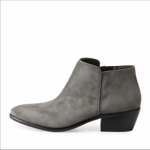 Sam Edelman Gray Suede Petty Ankle Boot Booties 8.5